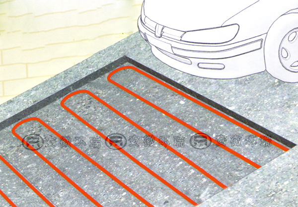 路面融雪電伴熱系統示意圖